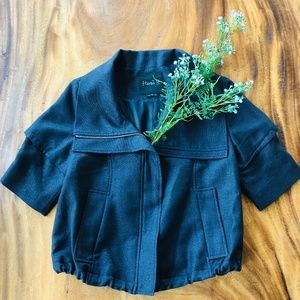 Hanii Y Cropped Dark Blue Jacket